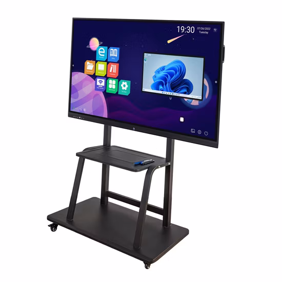 Câmera + computador interativo WiFi duplo Touch Panel interativo Smart Board Miboard Quiosque Conferência Reunião Quadro branco Tela LCD tudo em um